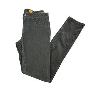Ladies Pilcro Brand‎ Olive Green High Rise Corduroy Skinny Pants Size 28